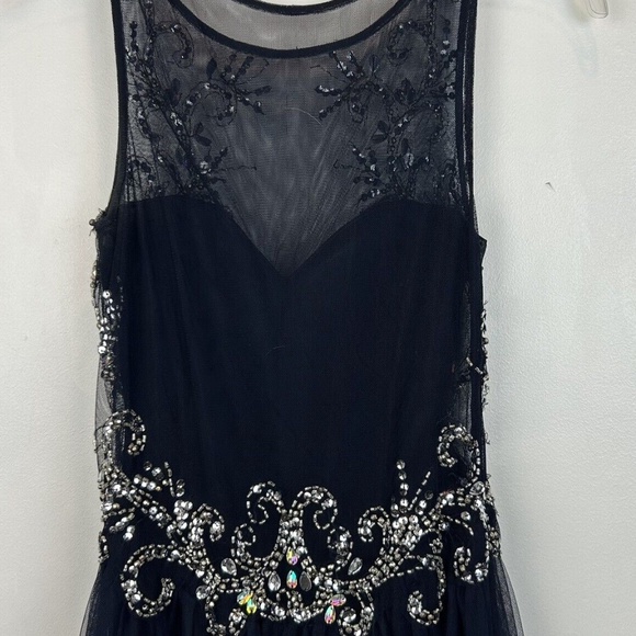 BLONDIE NITES Sz 1 Womens Navy Evening Party Ball Gown Prom Bridesmaid Long NEW - Picture 7 of 12